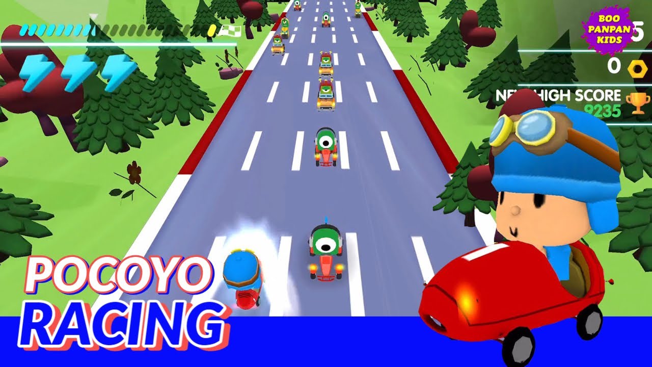 Pocoyo Racing Gameplay|Boopanpankids