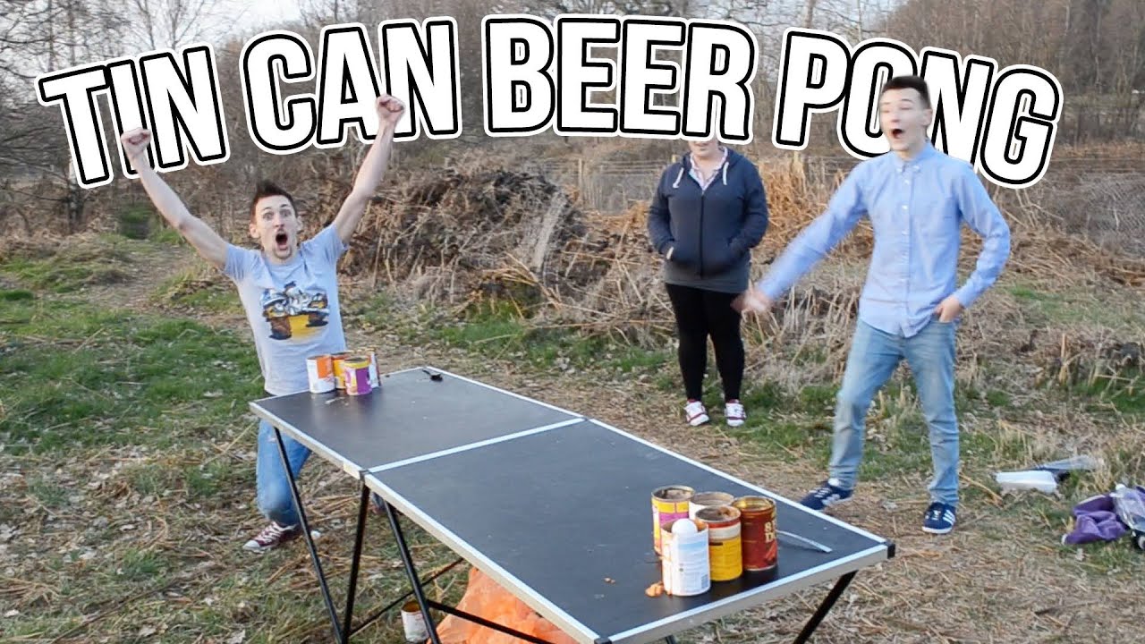 Tin Can Beer Pong Challenge | WheresMyChallenge