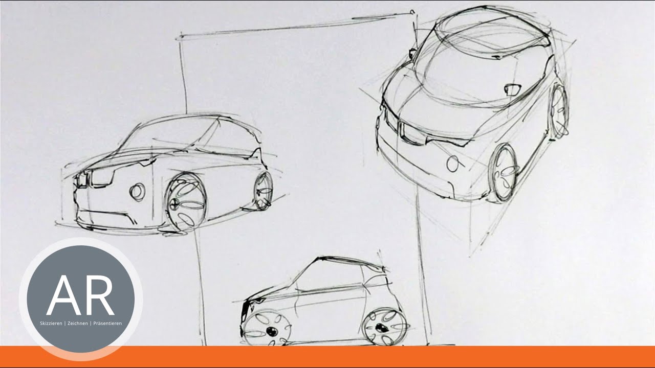 Transportationdesign - verst&auml;ndlich erkl&auml;rt (1/3). Zeichnen lernen. Mappenkurs Transportationdesign.
