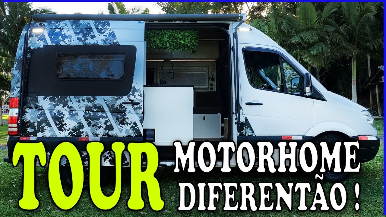 VENDIDO! MOTORHOME SPRINTER MB TECH COMPLETO! Com banheiro na parte de tr&aacute;s e muita tecnologia.