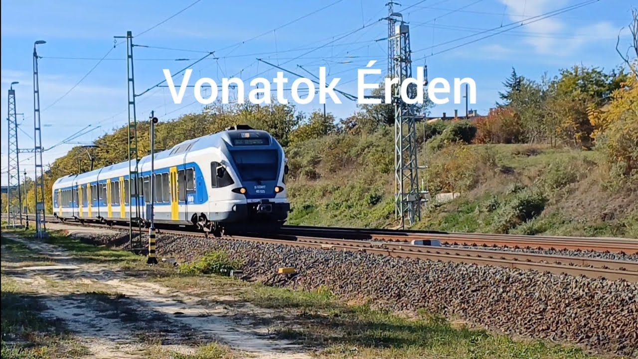 Vonatok Érden 