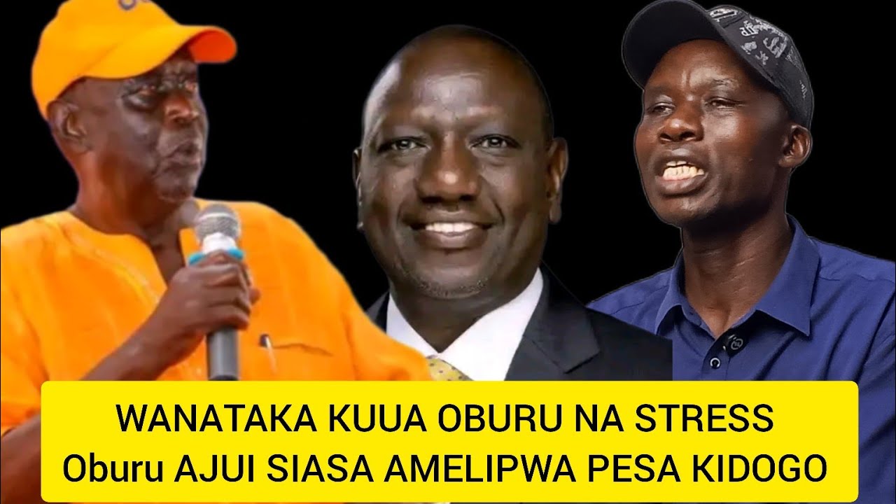 OBURU AJUI CHOCHOTE KUHUSU SIASA AMELIPWA PESA KIDOGO