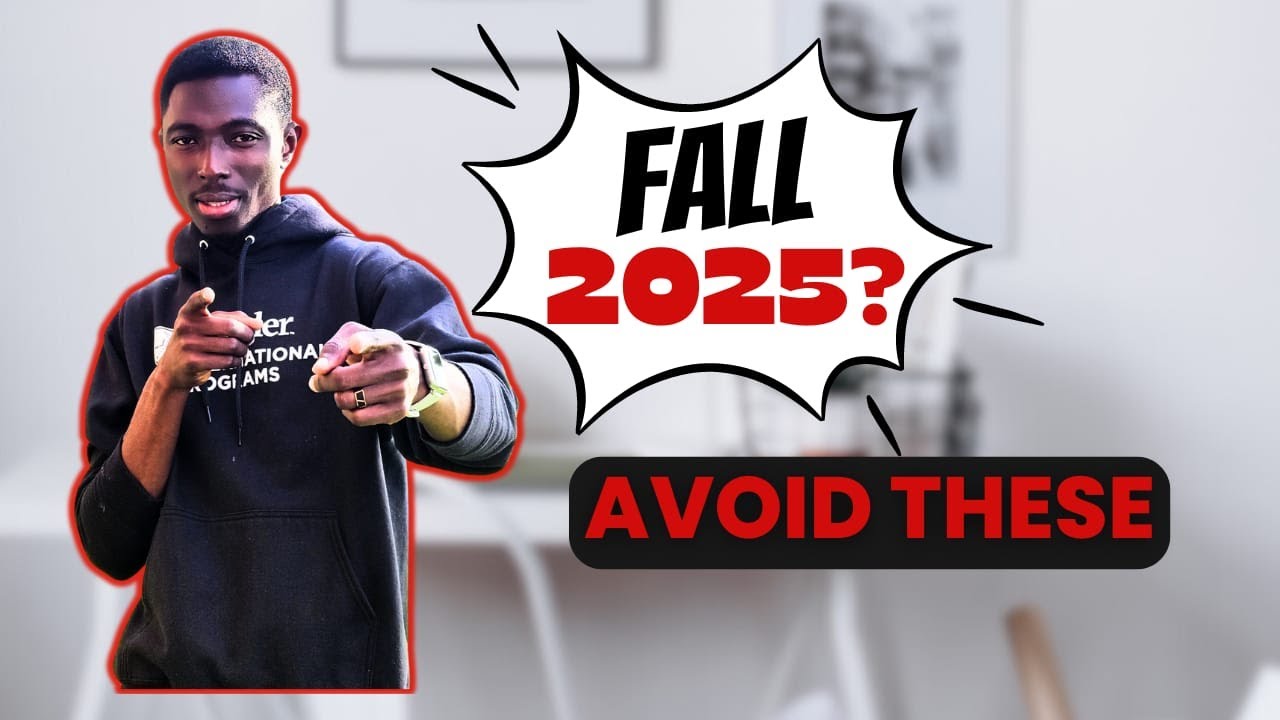 WATCH THIS BEFORE YOU SUBMIT YOUR FALL 2025 APPLICATIONS