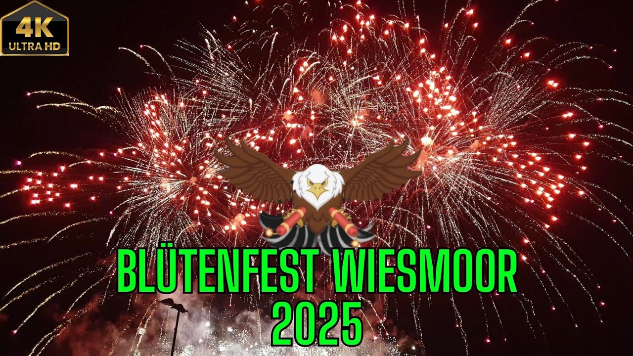 Höhenfeuerwerk Blütenfest Wiesmoor 2025 🔥🔥#fireworks #blütenfest #eaglefireworks