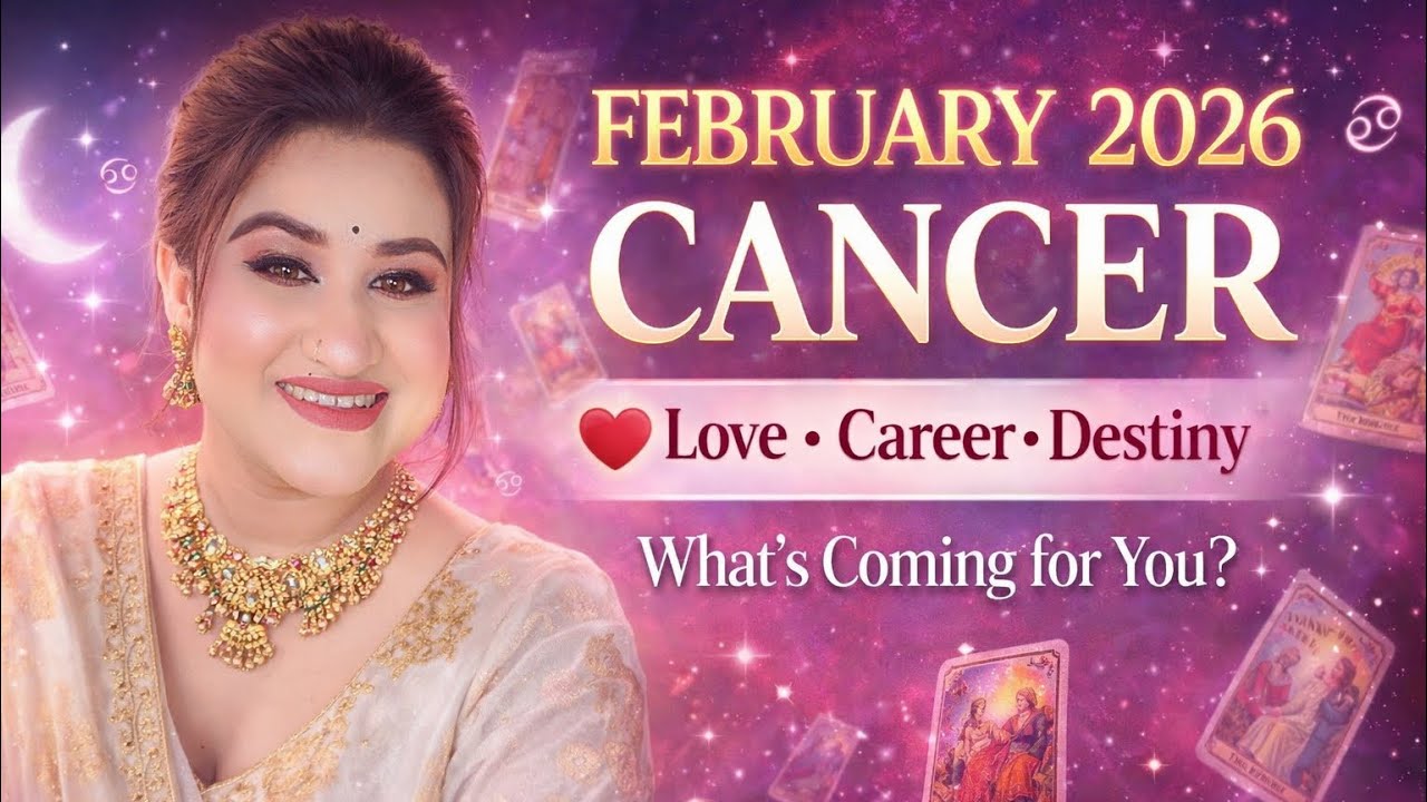  ✨ CANCER ♋ 🌙 FEBRUARY 2026 MONTHLY PREDICTION 🌙#tarot #cancer #tarotreading #trending 
