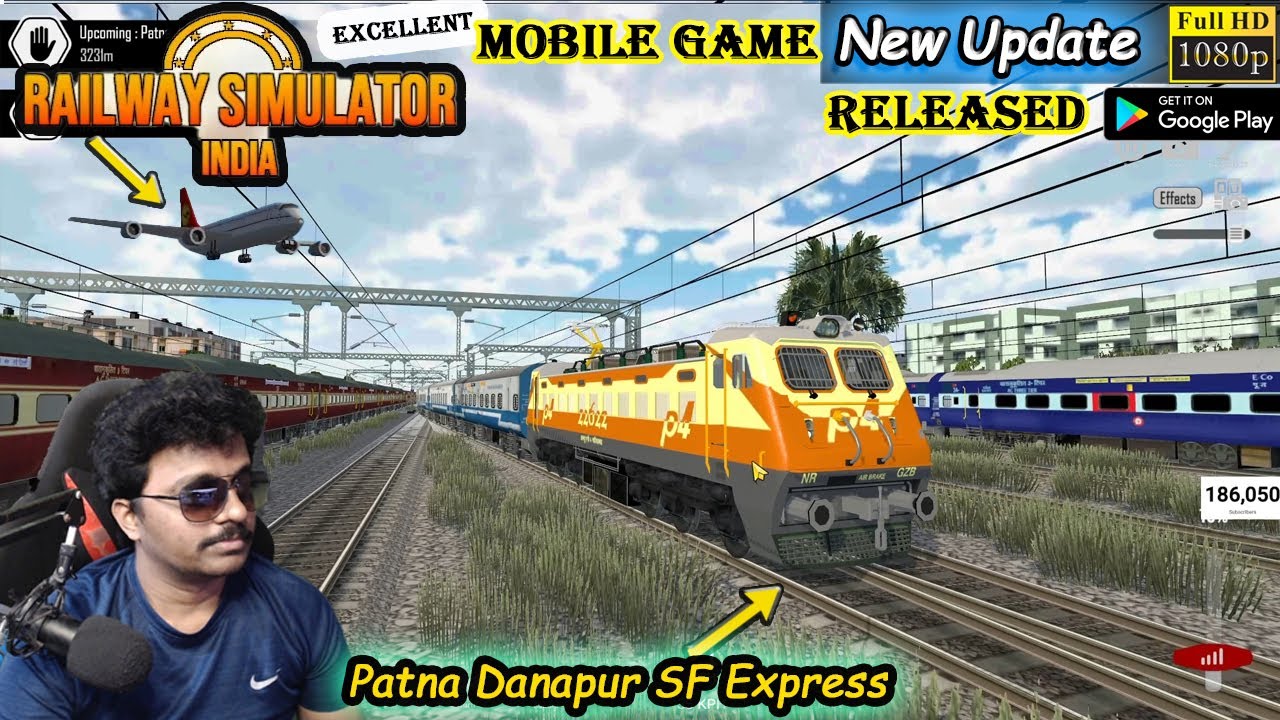New Update Railway Simulator India Patna Danapur SF Express | Mobile Game Telugu Gamer World