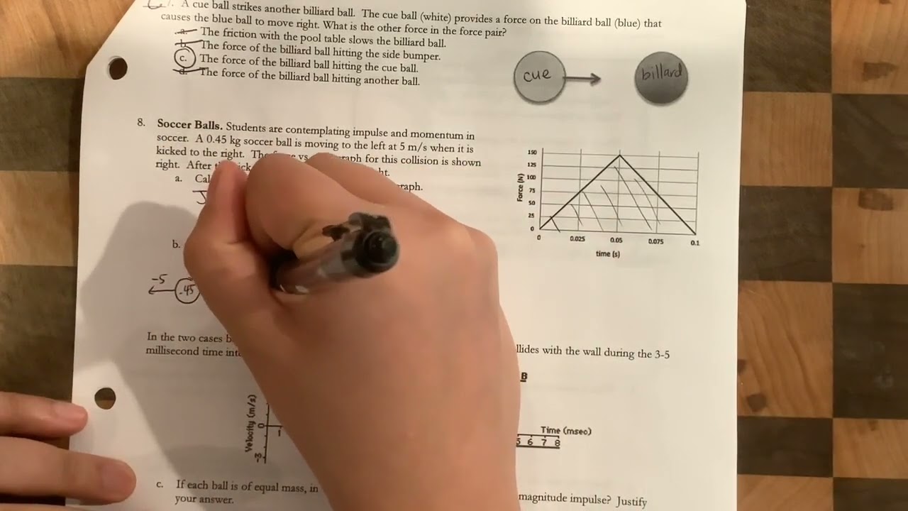 Unit 04 Review Packet - Impulse & Momentum (5470)