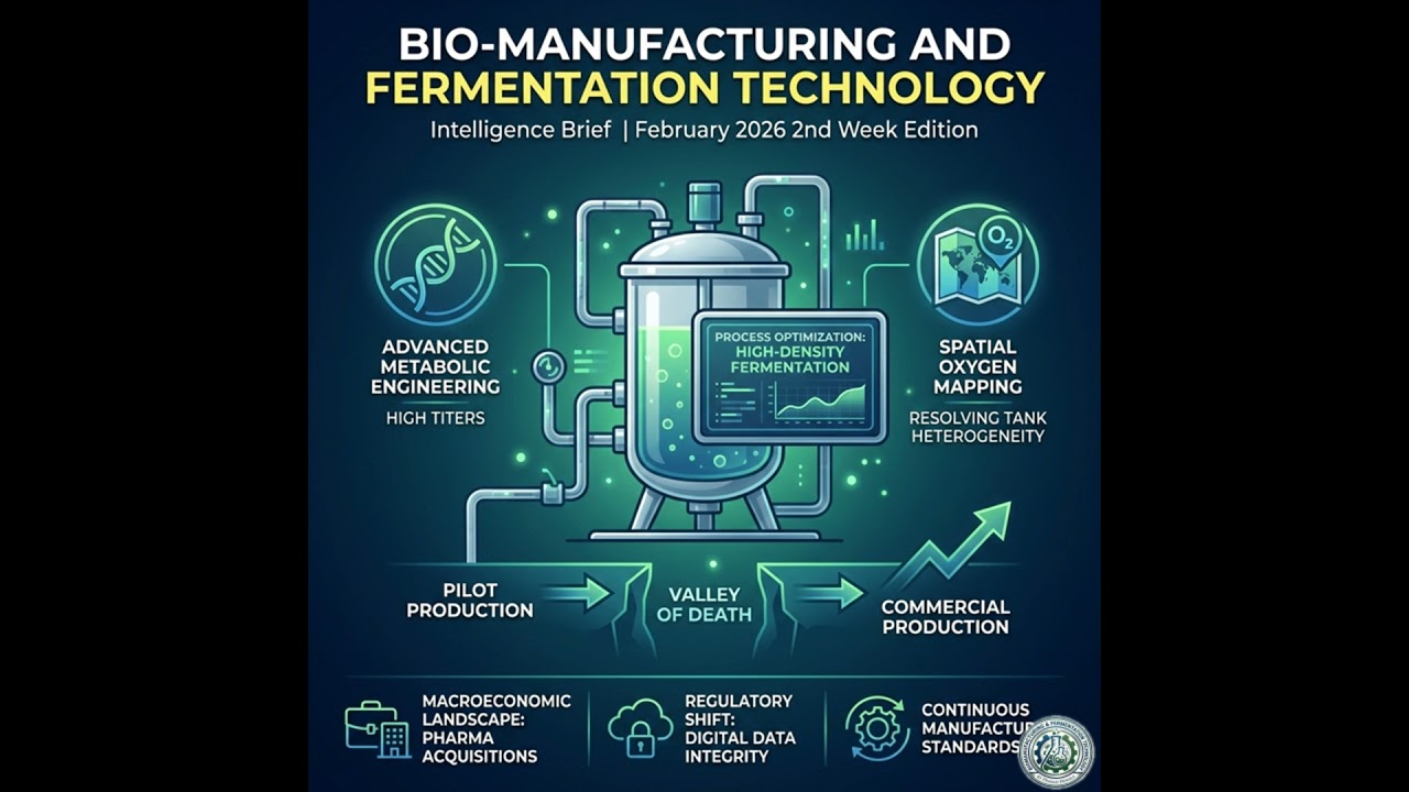 Bio-manufacturing and Fermentation Technology. (2026 February 2nd week edition)
