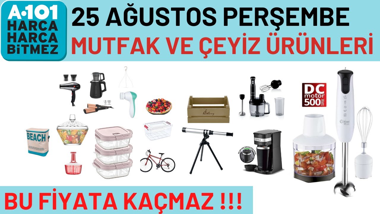 A101 25 AĞUSTOS | MUTFAK ÜRÜNLERİ | ÇEYİZ EŞYALARI |#A101 İNDİRİM | #AKTÜEL- RESMİ KATALOG ÜRÜNLERİ