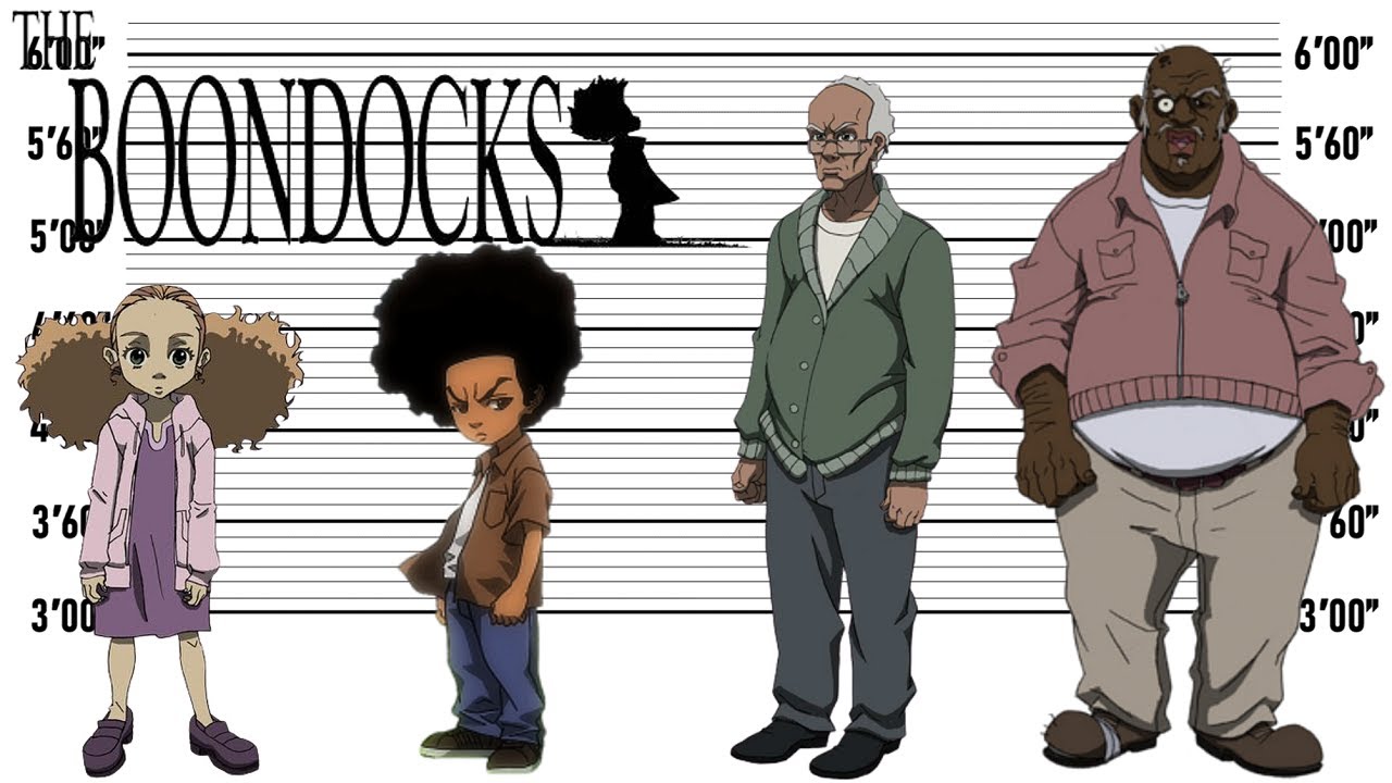 The Boondocks Size Comparison | Biggest Characters of The Boondocks | Satisfying Video