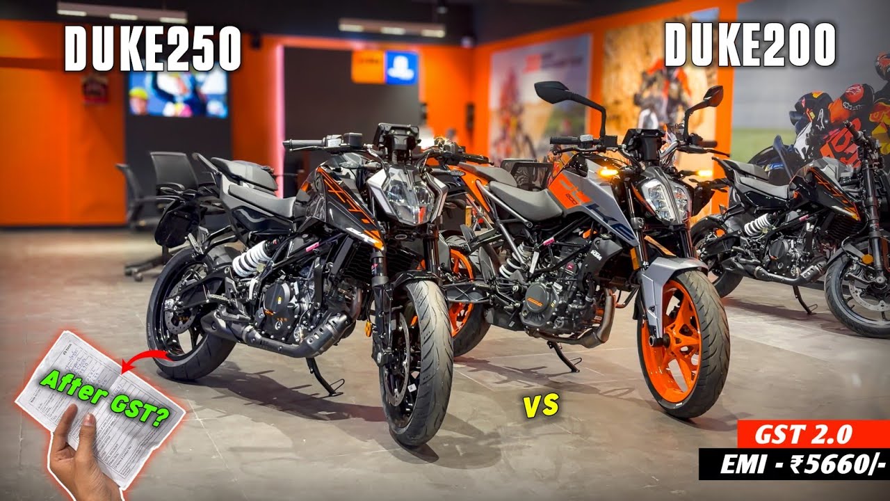 KTM Duke 250 vs Duke 200 | GST 2.0 - On Road Price 😱