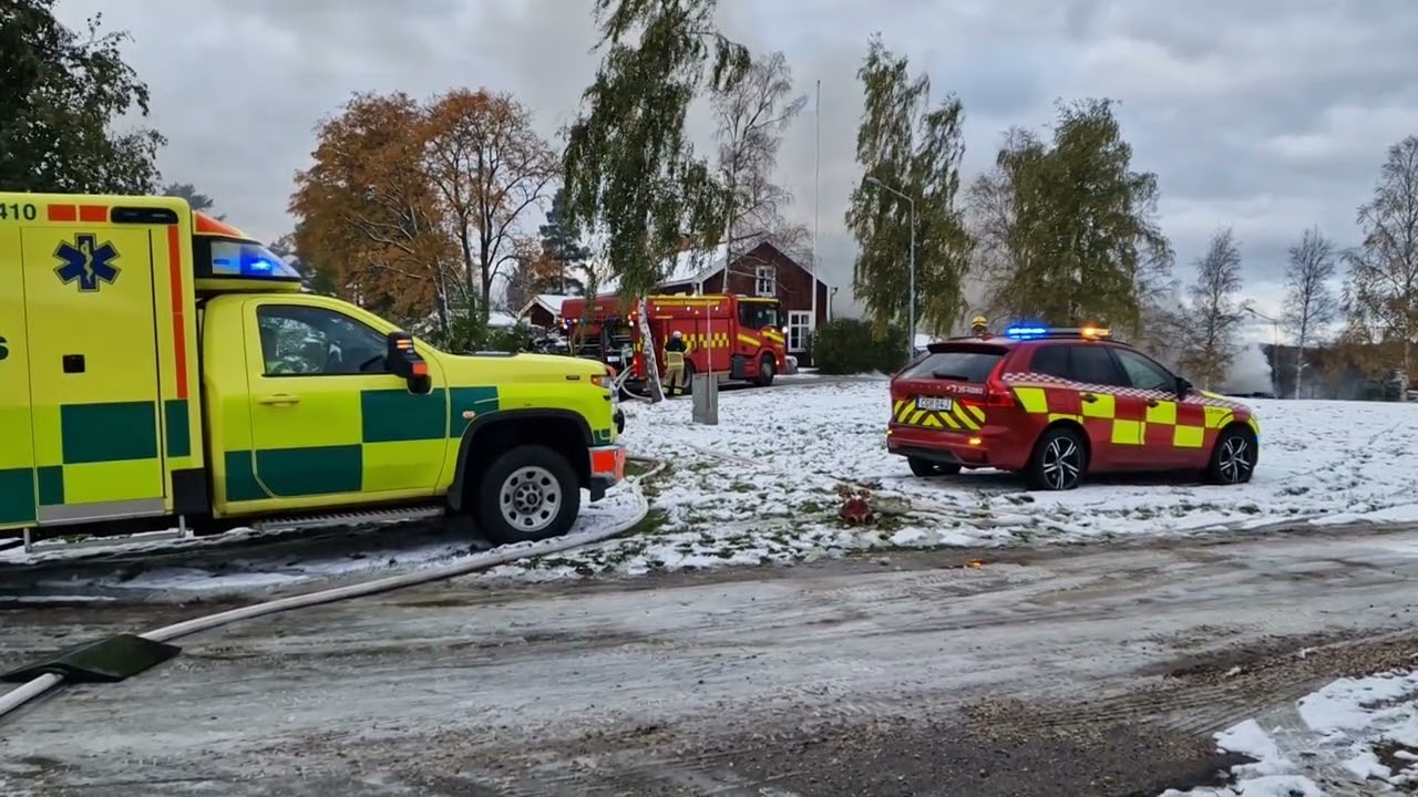 Ilsbo: Brand i garage