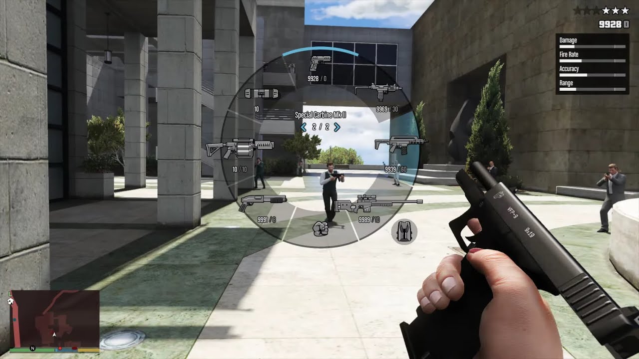 GTA 5 - First Person Kortz Shootout + Ten Star Escape