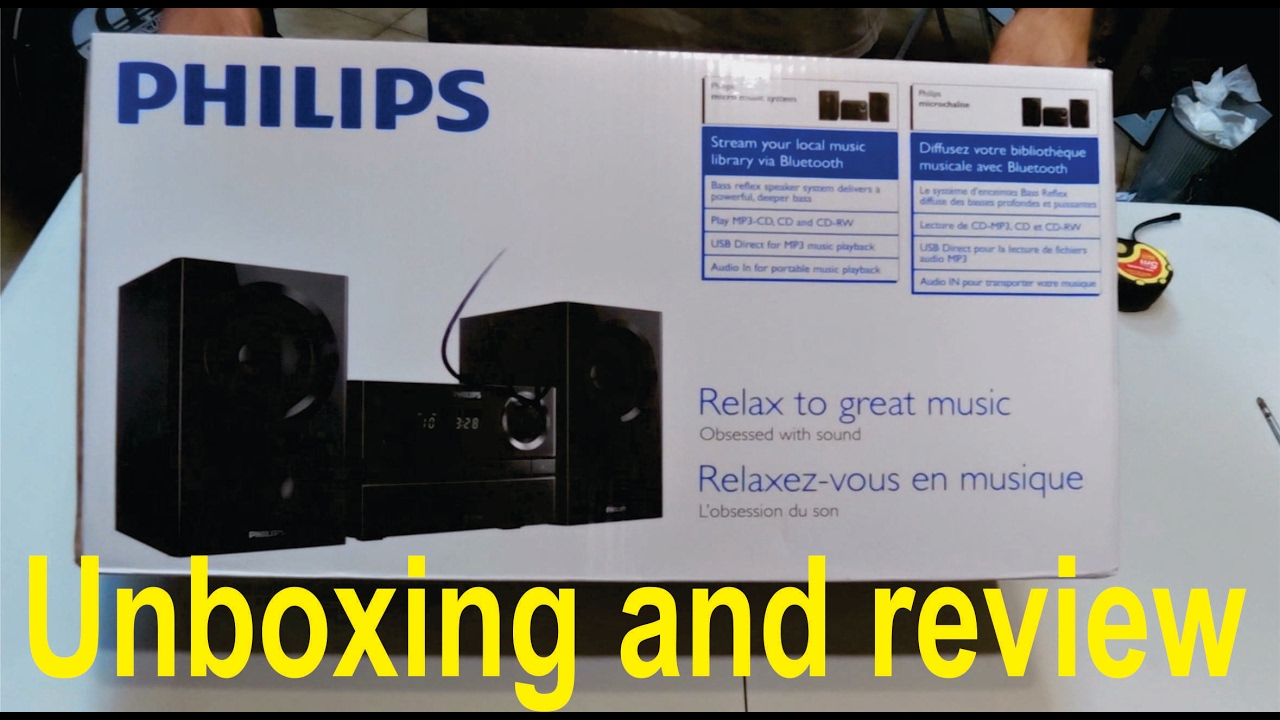 Unboxing and review of the Philips BTM1360 mini hifi