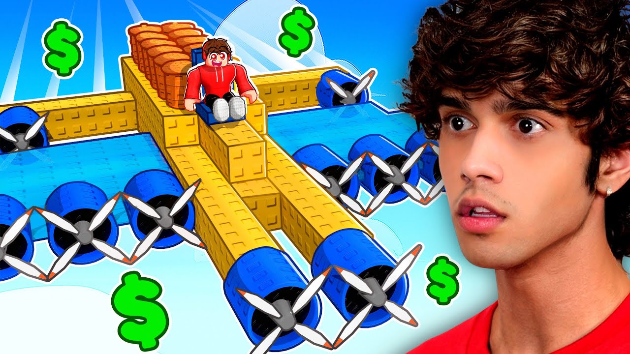 Flying 8,692,402 MPH in Roblox Build a Plane…