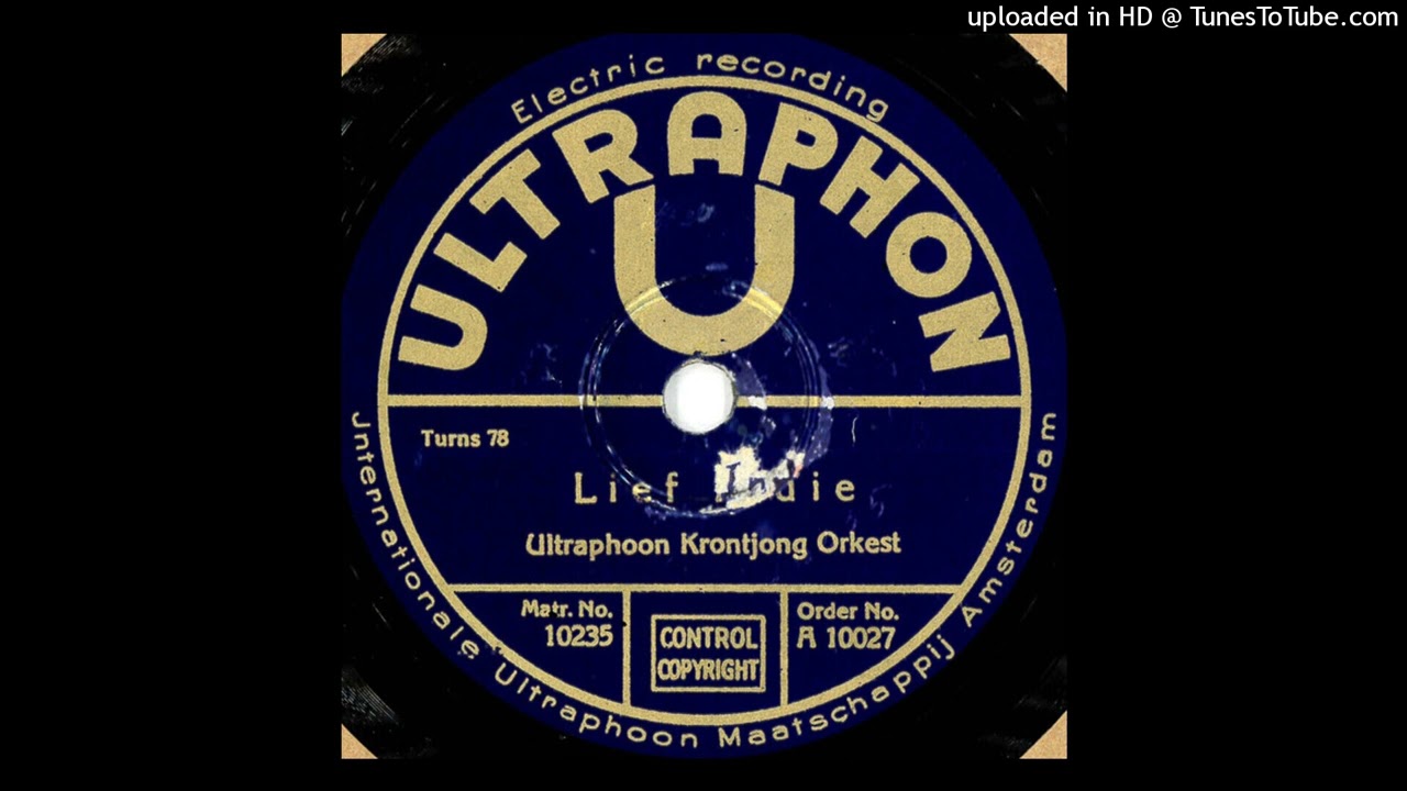 Ultraphon 10235 - Lief Indie (Ultraphoon Krontjong Orkest)