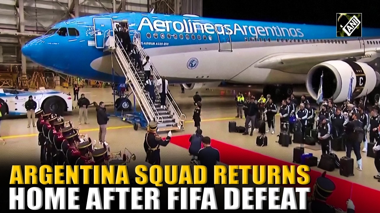 Argentina's FIFA World Cup squad arrives home after final loss to Spain