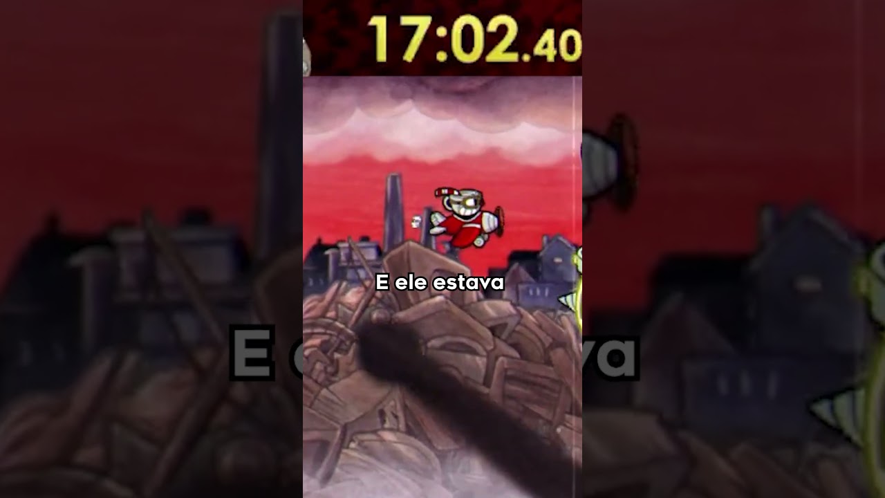 O record mundial mais apertado de Cuphead #shorts #cuphead #speedruning #speedrun