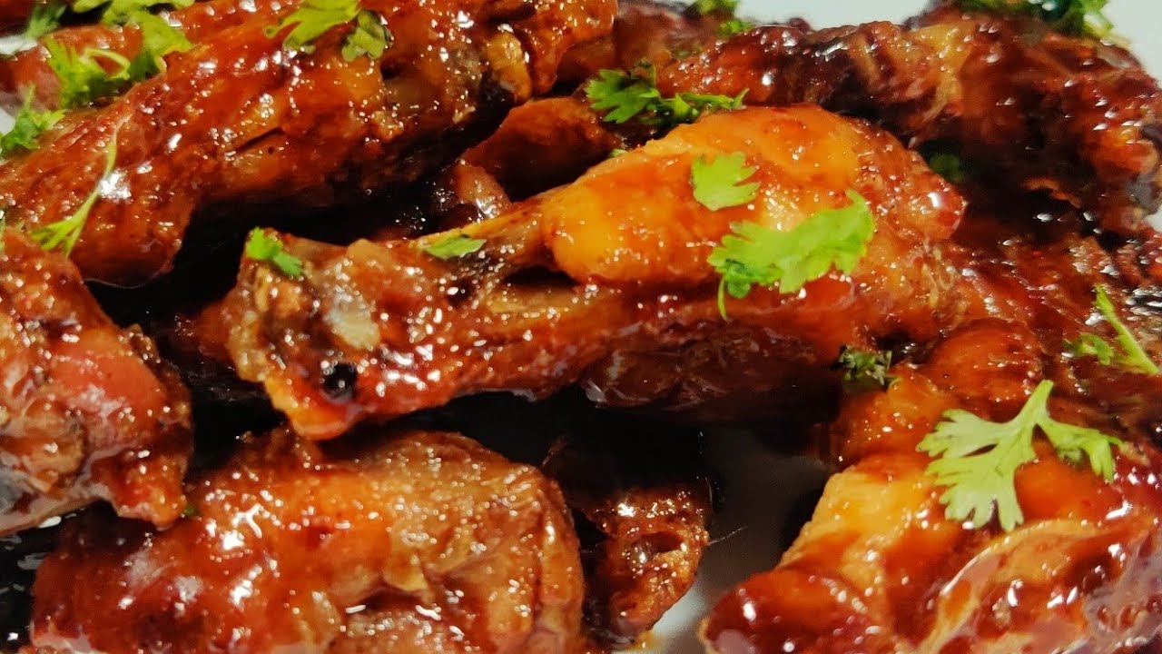 HONEY GARLIC CHICKEN WINGS RECIPE | HONEY GARLIC WINGS (OVEN - BAKED) | EASY CHICKEN WINGS RECIPE