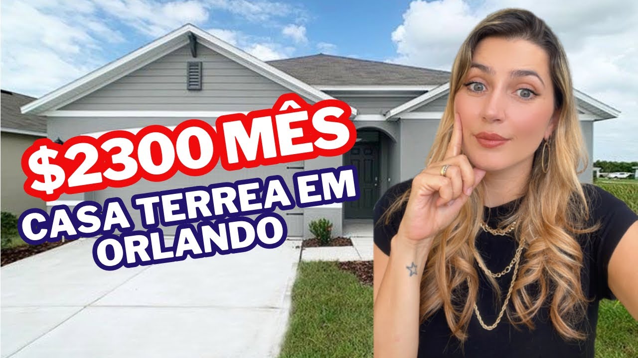 Casa disponível para aluguel residencial em Orlando e começar a vida nos 🇺🇸