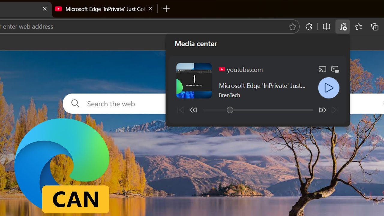 Meet Edge's New 'Media Center' (Previously Global Media Controls)