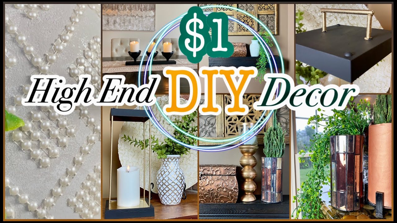 HIGH END Dollar Tree DIY Decor that is Cheap & Easy!!