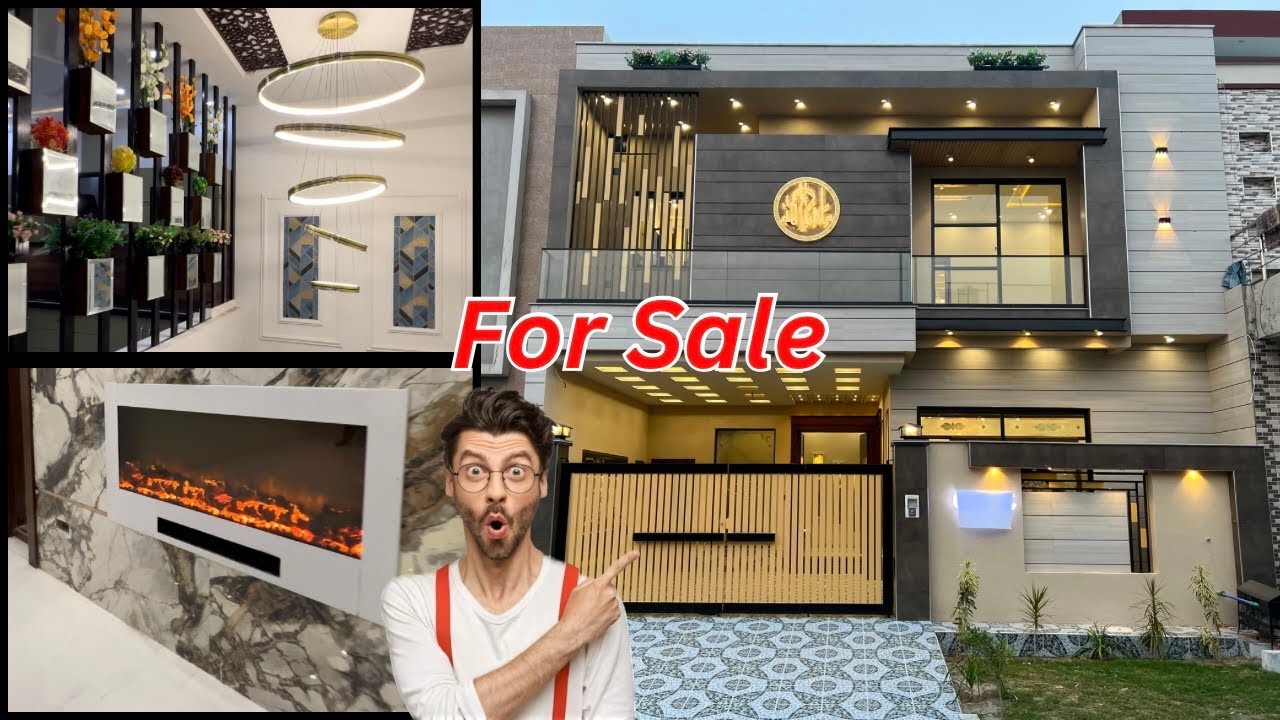 5 marla luxury house for sale in canal road model city faisalabad 30x45 house map or design idea