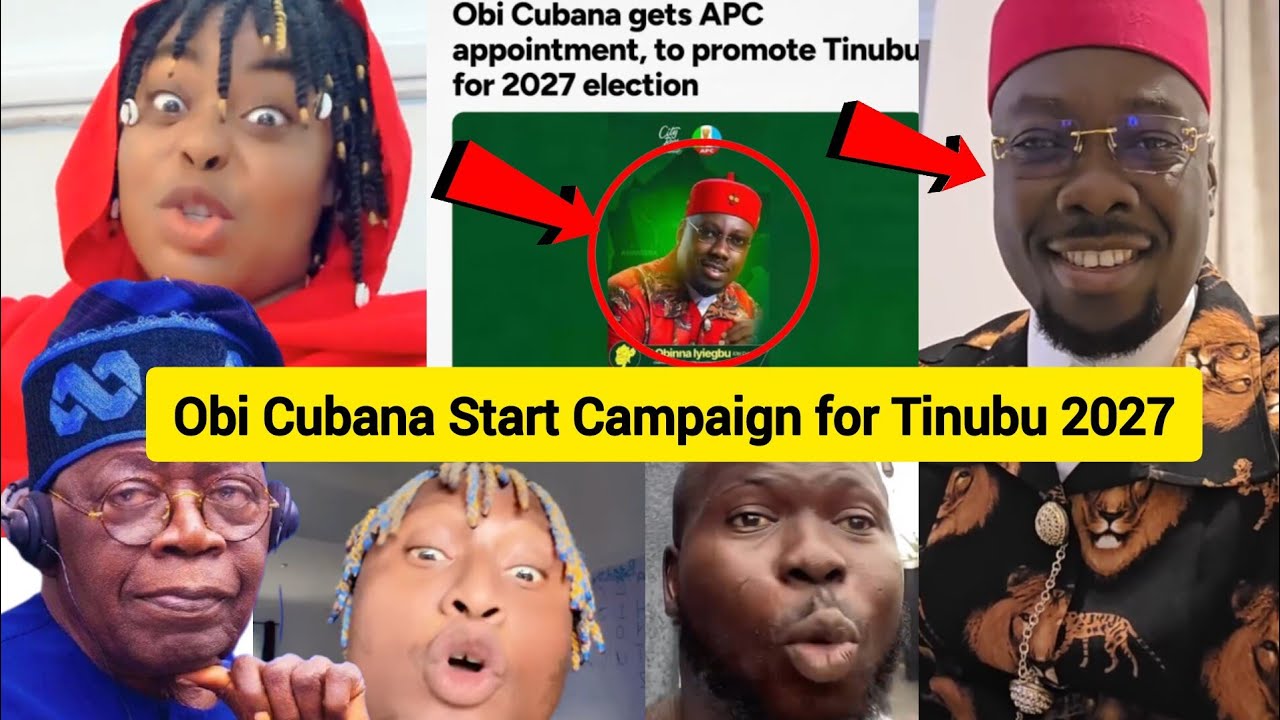 Nigerians Attack Obi Cubana Campaigning for Tinubu 2027, Nigerians Reactions