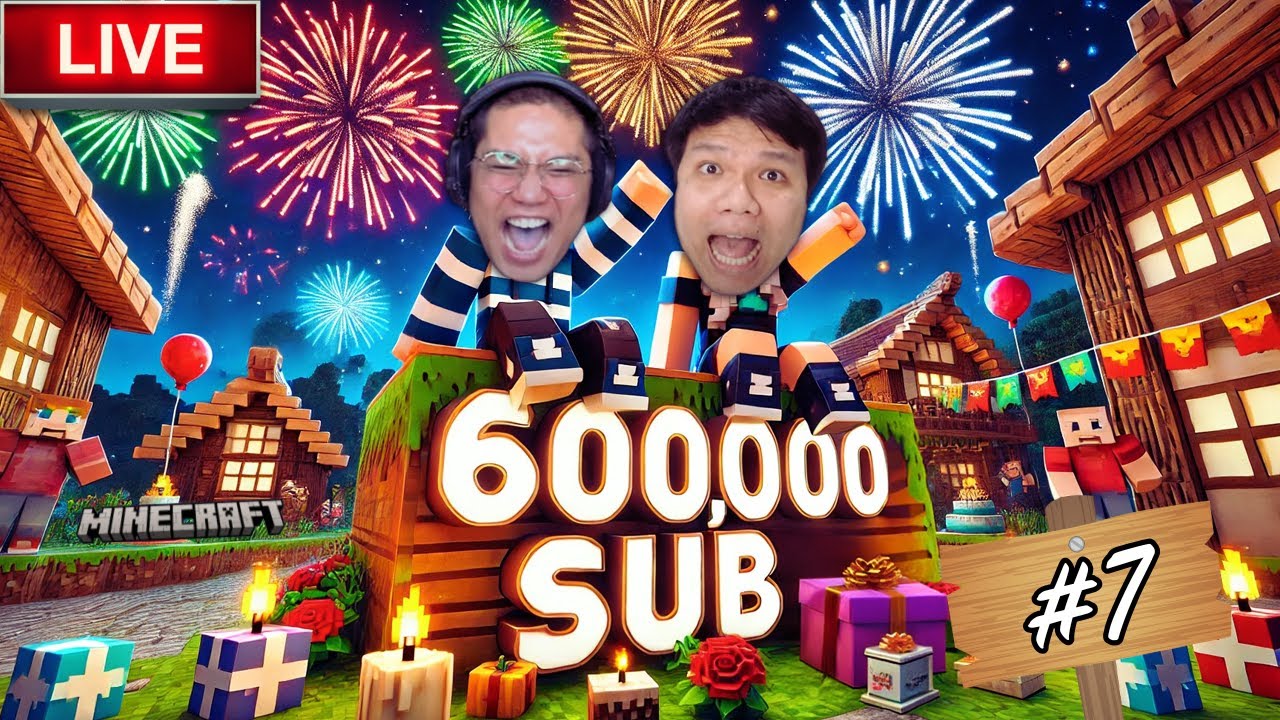 (ย้อนศร) ฉลอง 600 K Sub🔥 สุดจะทนกับคนอย่างเอ ลุงเอxปริมคุง SS2 Ep.7 : งานเฉลิมฉลอง | Minecraft