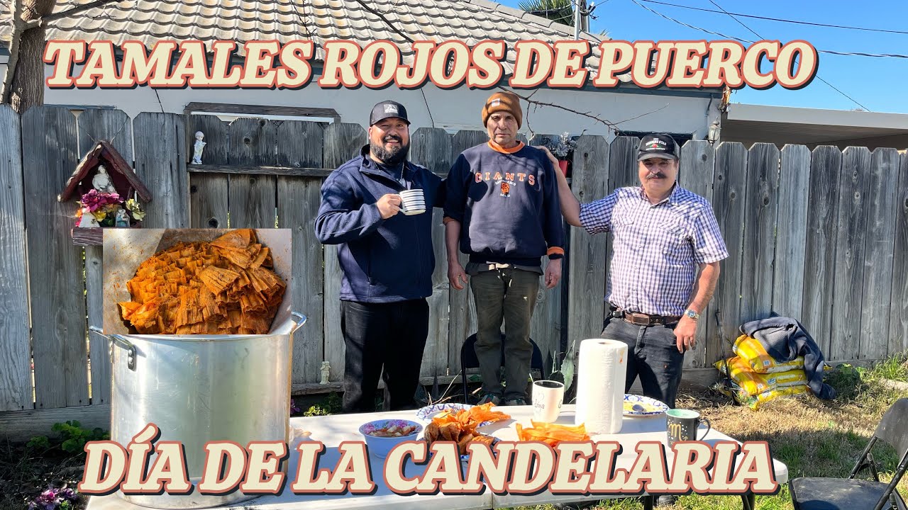 DISFRUTANDO UNOS TAMALES DE PUERCO PARA CELEBRAR EL DÍA DE LA CANDELARIA 