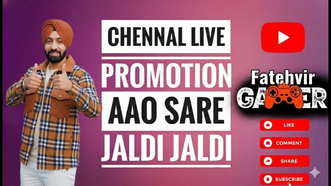 get 150 subscribe free live channel checking nd free promotion #fatehvirgamer