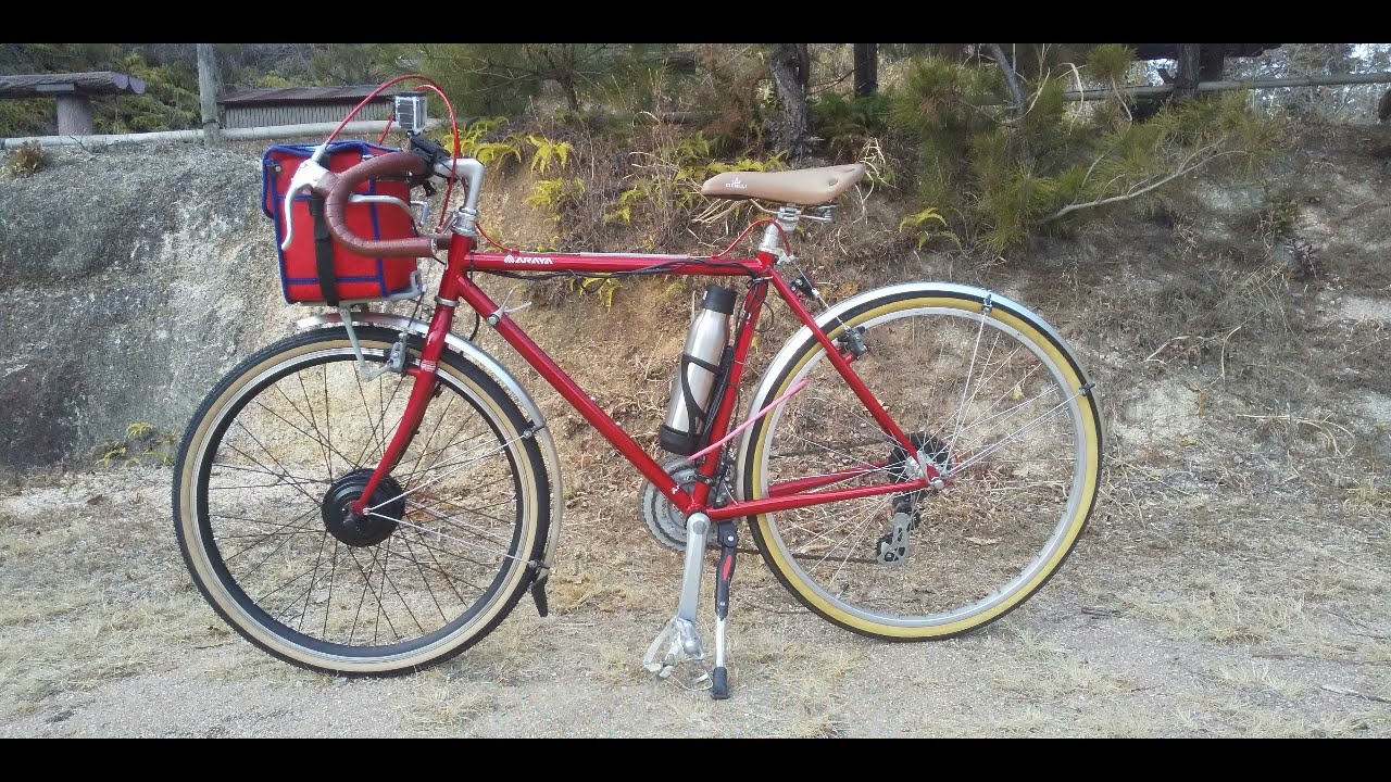 ランドナーを前輪アシスト自転車にしてみました。