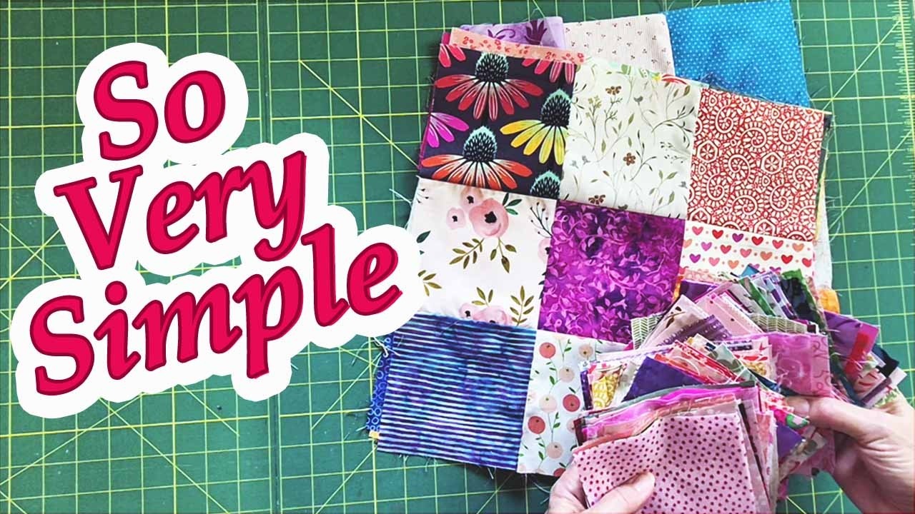 Bust Your Charm Pack Stash with This Stunning Confetti Nine-Patch Pattern! #quiltingforbeginners