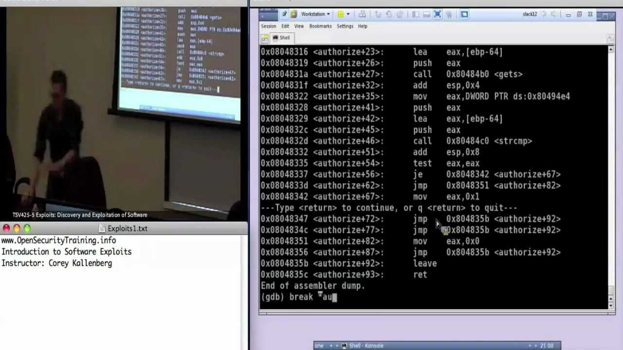 Day 1 Part 4: Exploits1: Introduction to Software Exploits