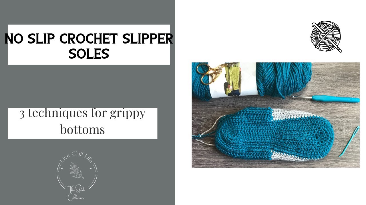 How to make crochet slippers nonskid - 3 Methods