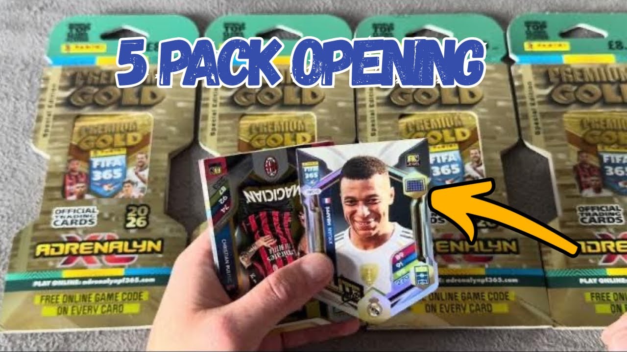 Открытие набора FIFA 365 Adrenalyn XL 5 x Premium Gold