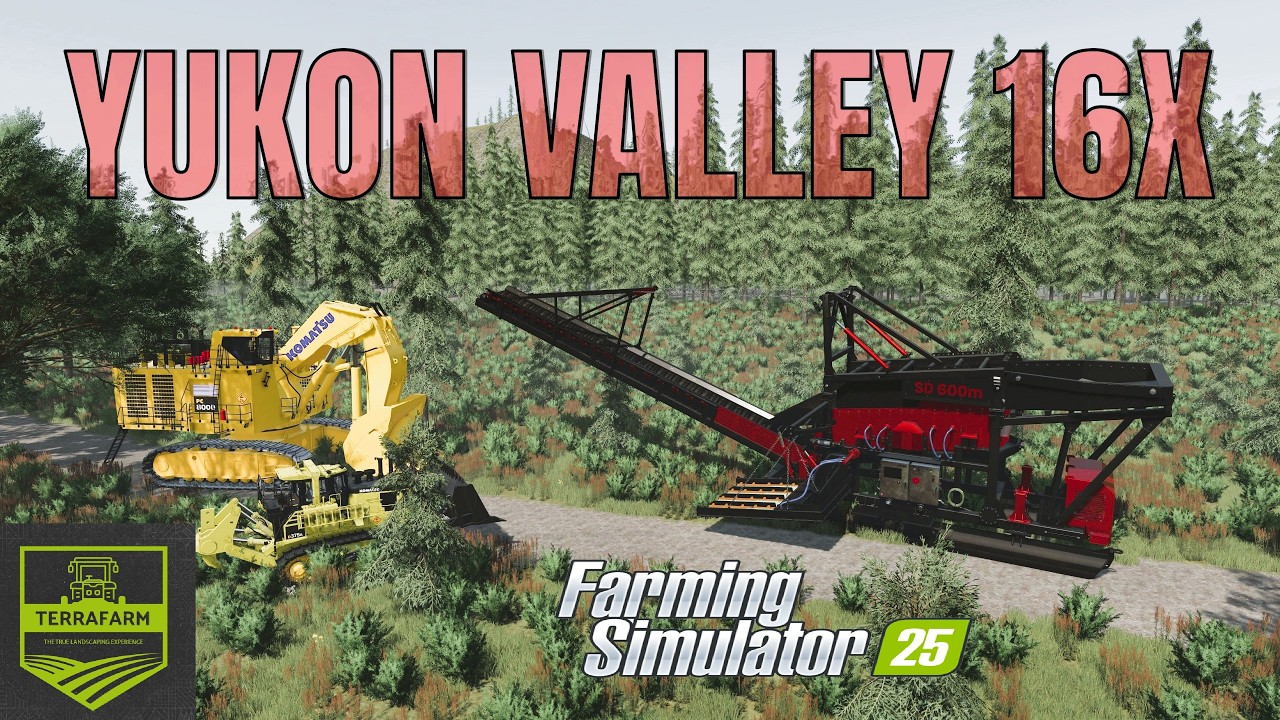 Yukon Valley 16X - Biggest Gold Mine Map in Farming Simulator 25