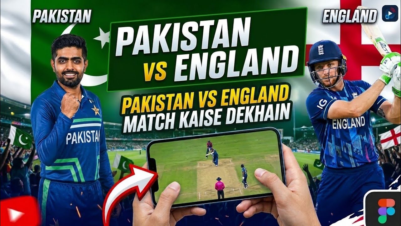 Pakistan vs England Match Mobile Par Kaise Dekhein | How to Watch Pak vs Eng Match on Mobile 2026