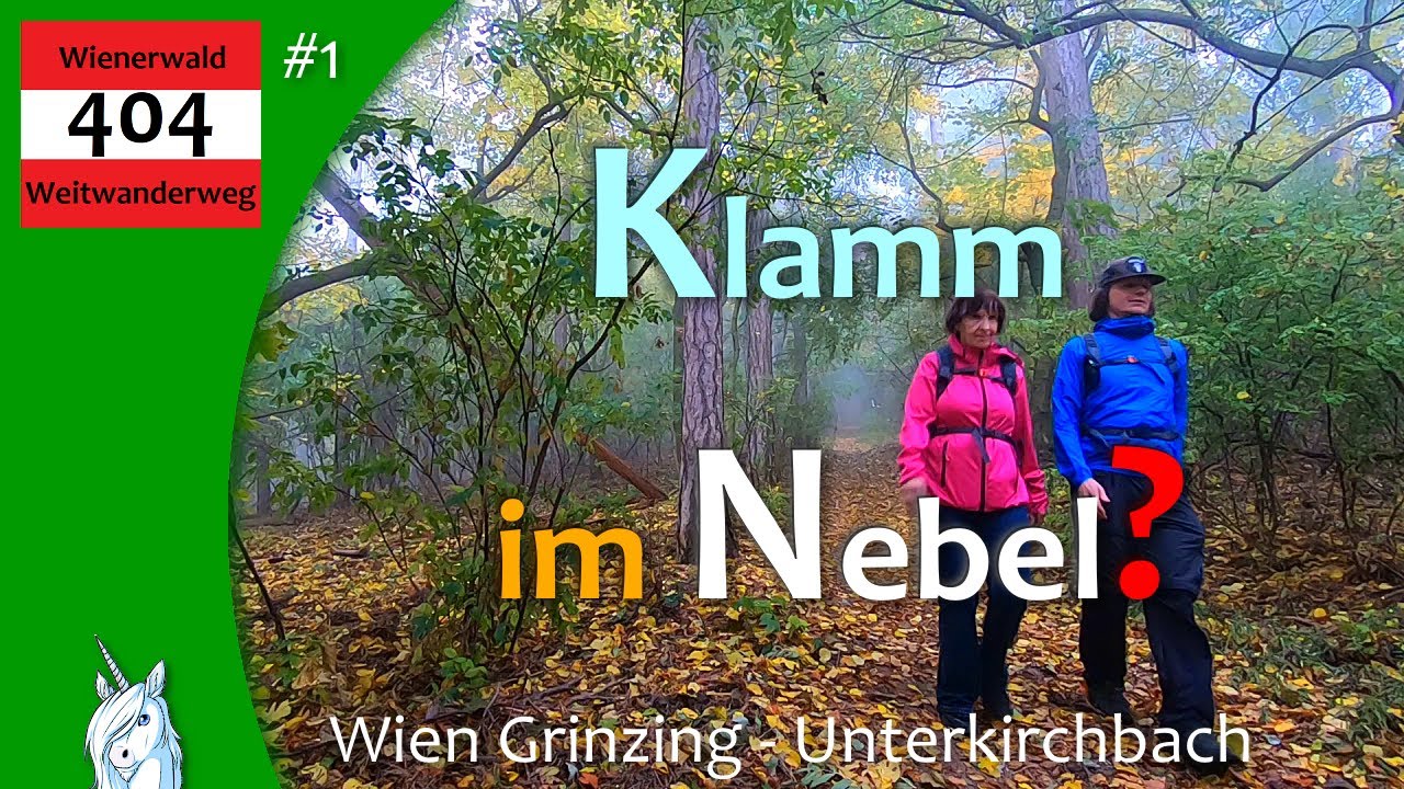 Wienerwald Weitwanderweg 404 - Wien Grinzing - Klosterneuburg - Hagenbachklamm - Unterkirchbach
