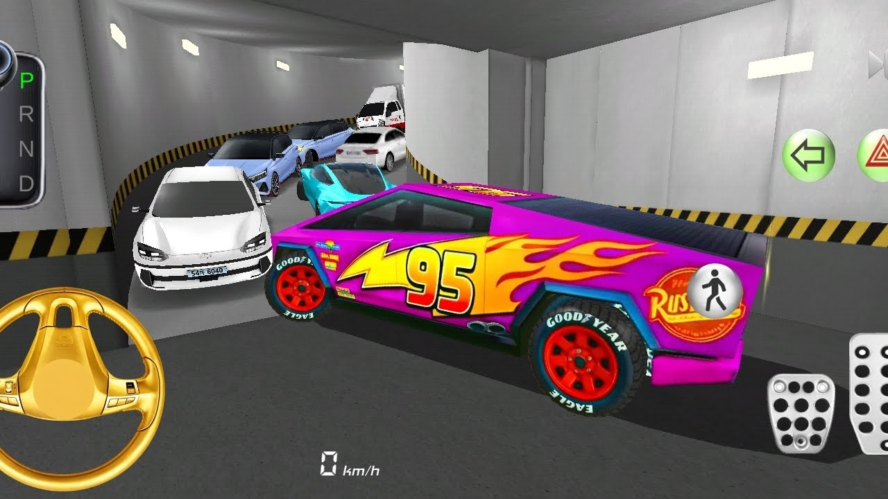 MC Queen Car Stuck Inside Parking Garage 🚗|Cyber Truck GAMEPLAY 💥-3D DRIVING CLASS ANDROID CAR GAME
