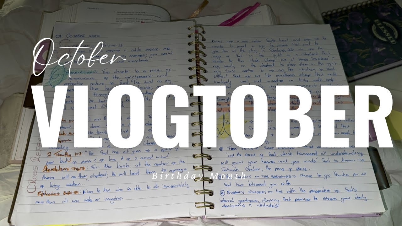 Vlogtober episode 3: Psalms 23 | Good and mercy | Bible Study