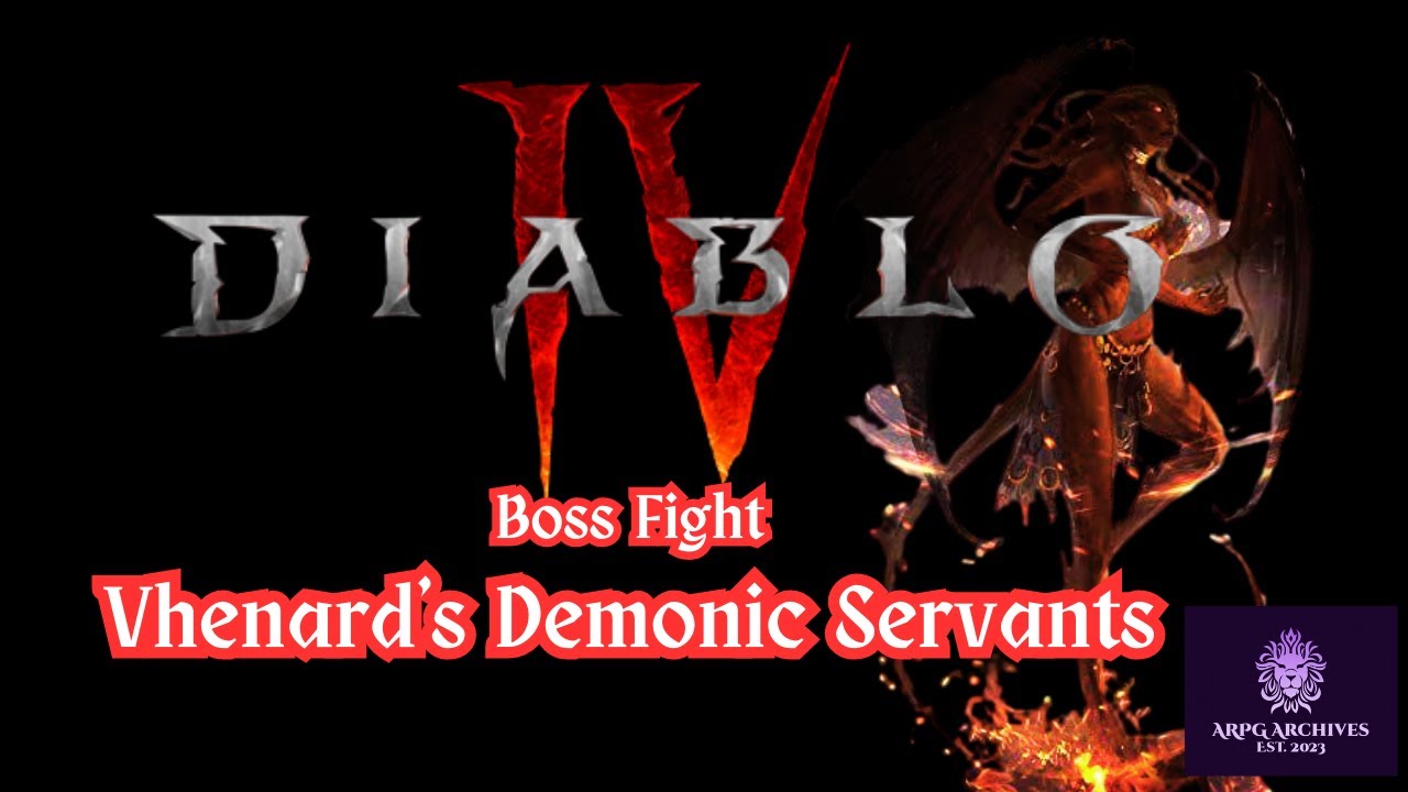 Diablo 4 WT2 Boss Fight - Vhenard's Demonic Servants
