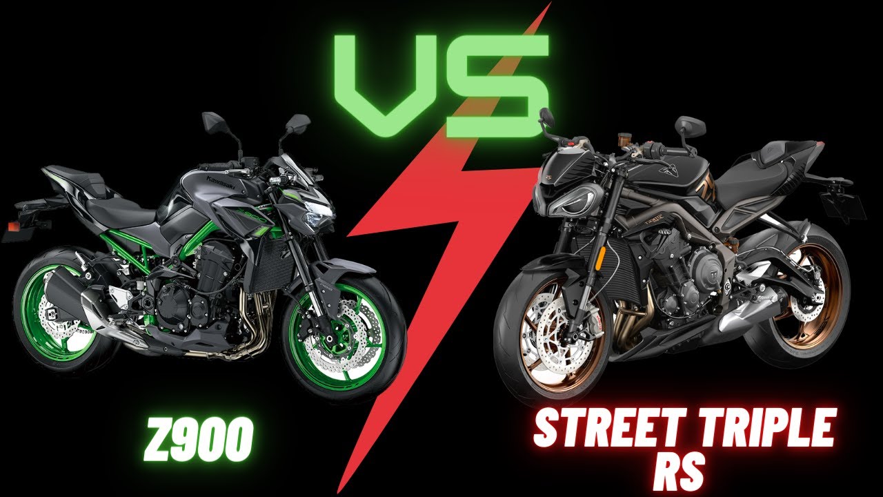 Kawasaki Z900 vs Triumph Street Triple RS | 2023 Middleweight Naked Showdown