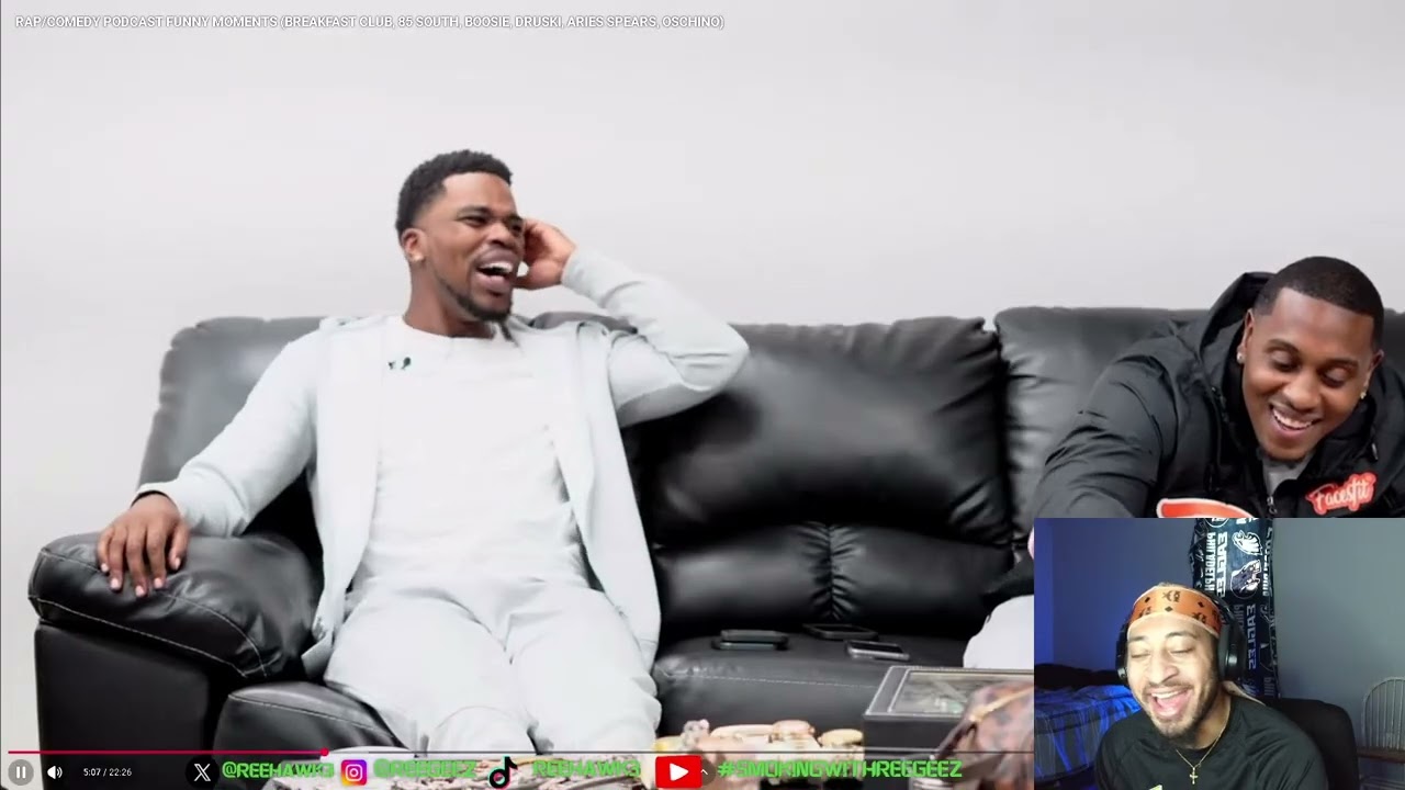 Hilarious !!! Reegeez Reacts to RAP/COMEDY PODCAST FUNNY MOMENTS