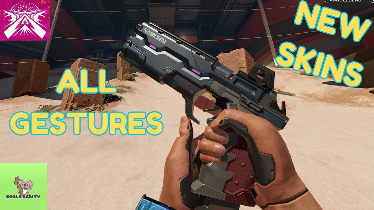 New Legendary Skin, RE-45 (Chrome Fury), S29 Cyberpunk 2077, All Gestures. [Apex Legends - July26]