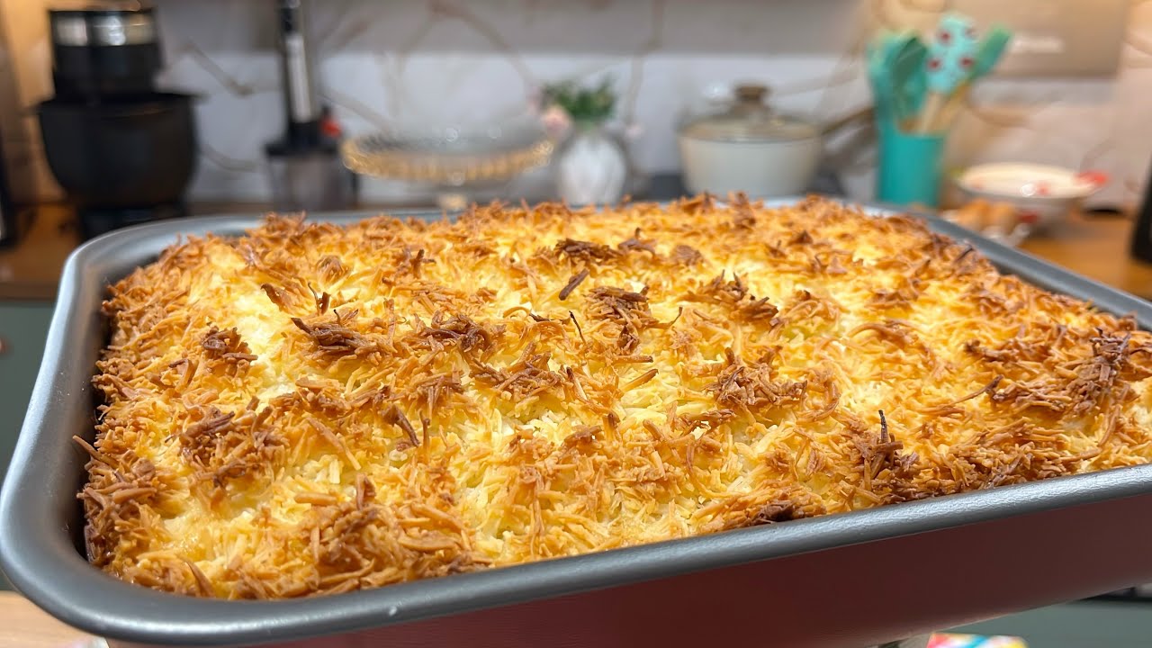 BOLO CUCA DE COCO ou BOLO COCADA simplesmente fácil e delicioso