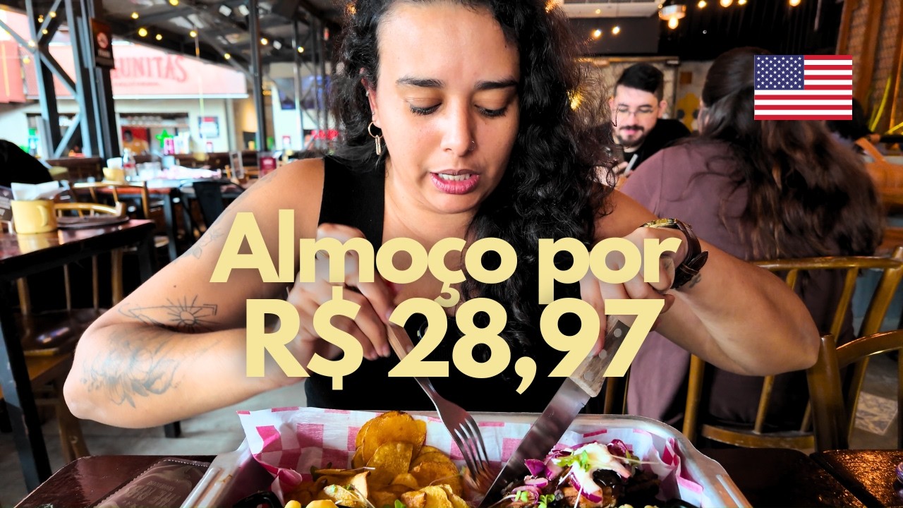 Almoço executivo BARATO em Fortaleza: comida do Texas por menos de R$ 30 reais no The Ribs!