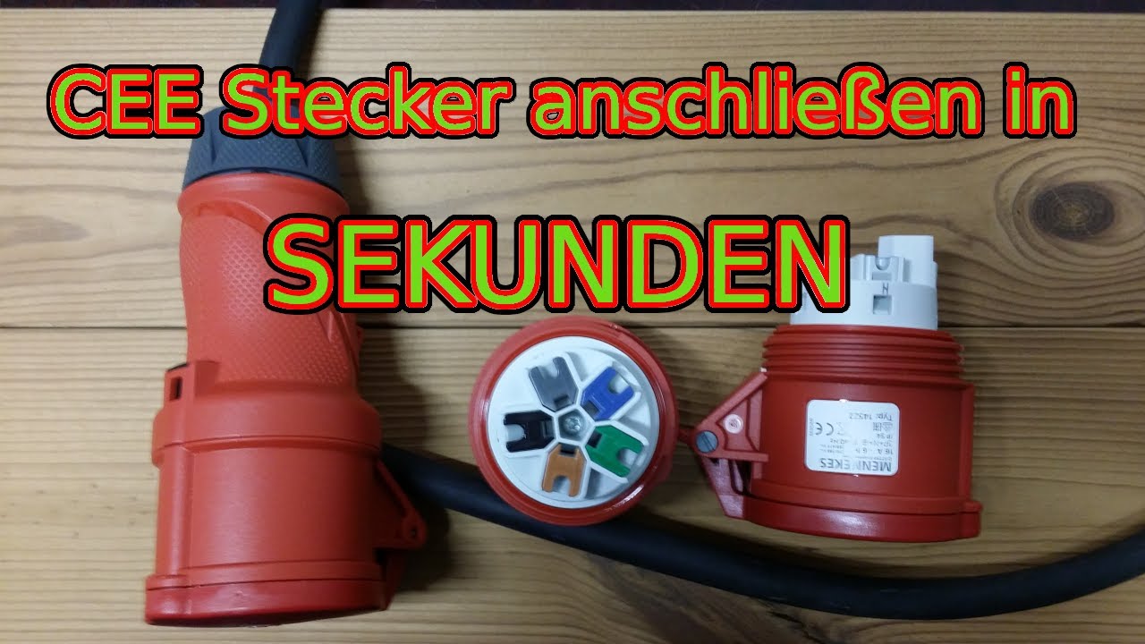 CEE Stecker anschließen | Schritt für Schritt | Mennekes | super einfach & schnell | ✅ EleKtrOniXxX✅