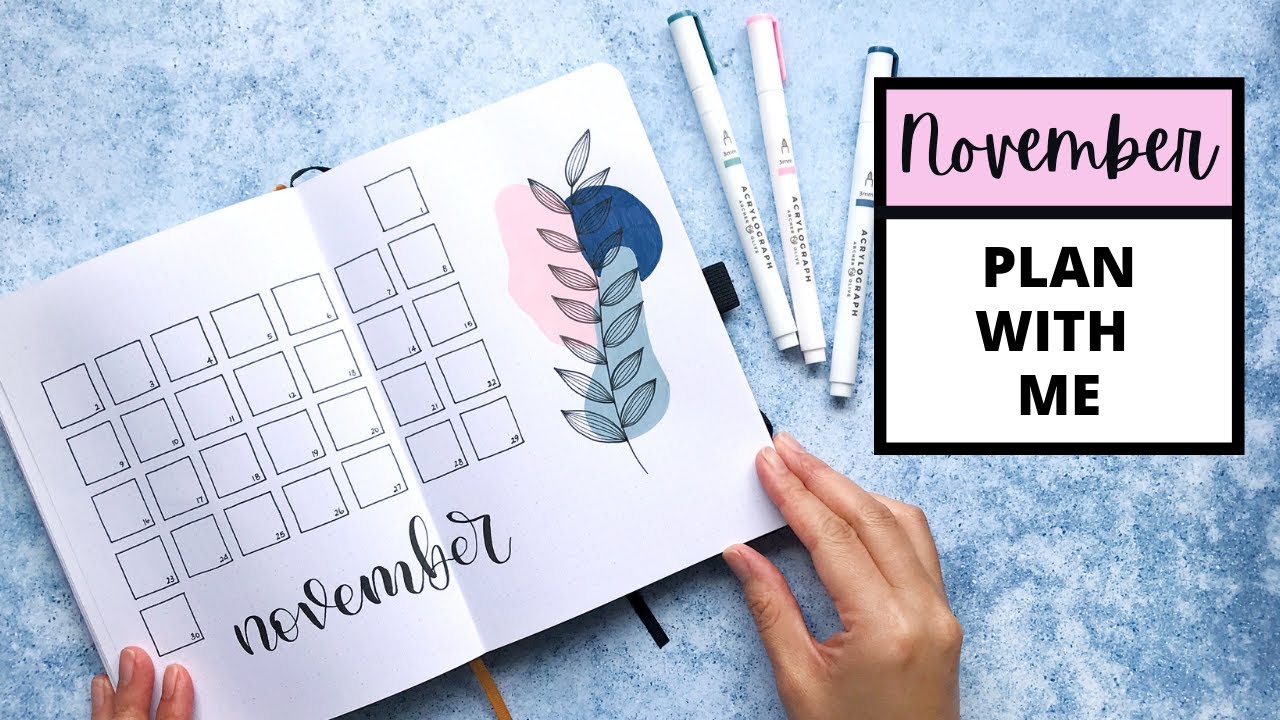 PLAN WITH ME Bullet Journal Setup | November 2020