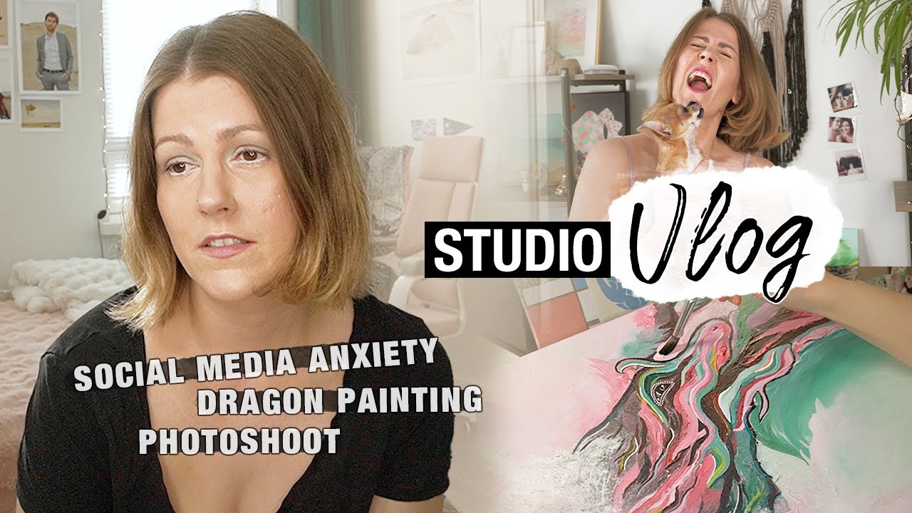 Social Media Anxiety and Self-Doubt ♡ STUDIO VLOG